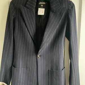 Jean Paul Gaultier Navy Pinstripe Blazer